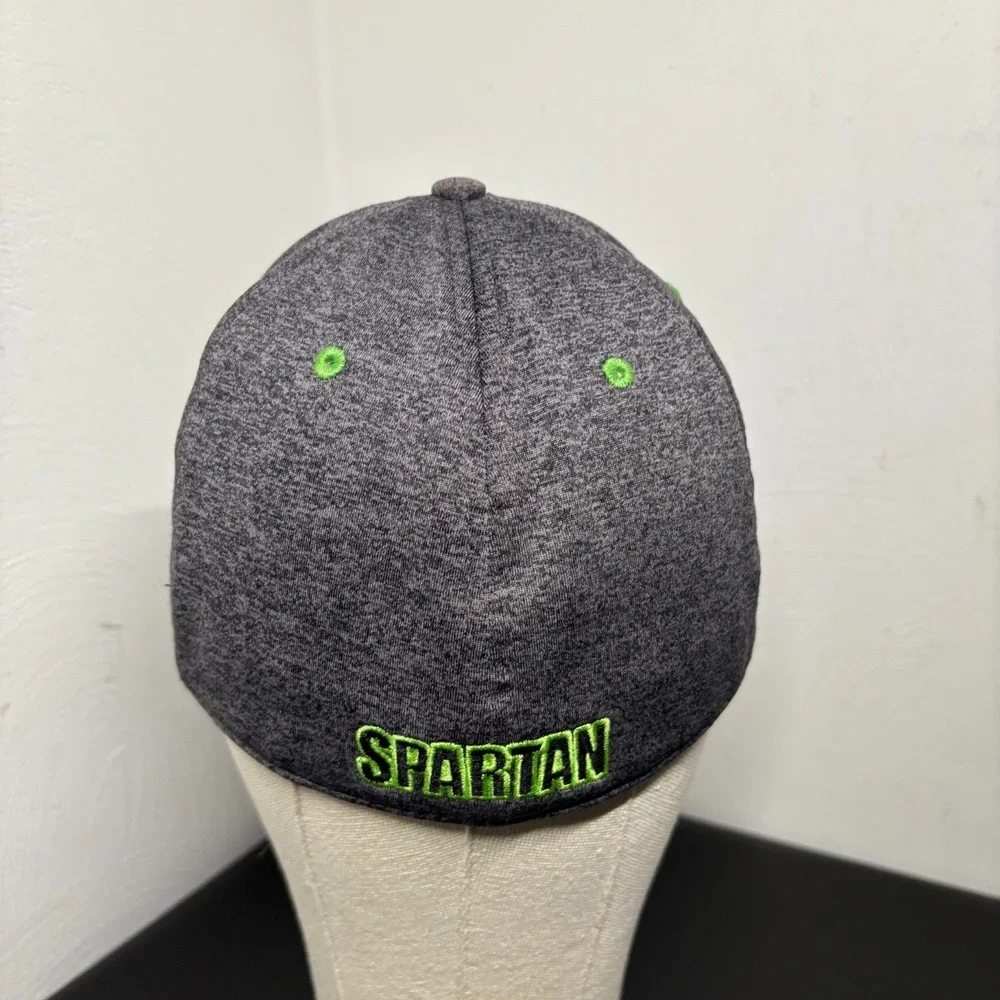 '47 Brand Spartans Baseball Cap Hat Gray Green OSFM Stretch‎ Unisex Spellout